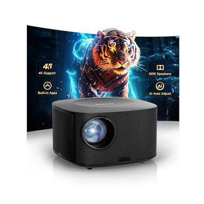 ONOAYO 10" x 7" x 12" Model ONO5 Pro 1920 x 1080 4K Support LCD Projector