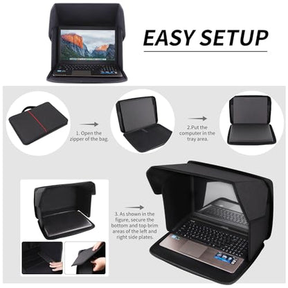 TXIYEAN 14 Inch SSLLH Laptop Sun Shade Privacy Cover