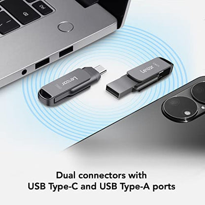 Lexar 128GB D400 USB Type-C & Type-A Flash Drive 130MB/s