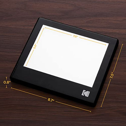 KODAK 7" x 5" RODLLP7X5 LED Light Box - Acrylic - Battery Powered
