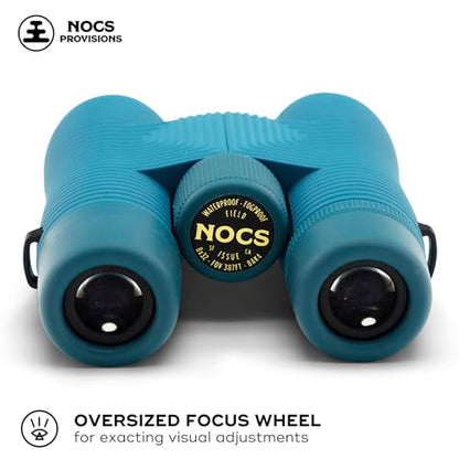 Nocs Provisions Field Issue Compact 8x32 Waterproof Binoculars, 8X Magnification, Roof Prism, Fully Multi-Coated, Tripod Mount