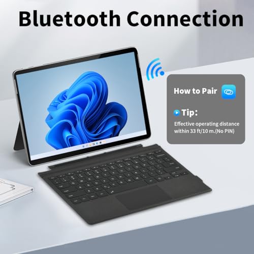 Sooguard 12.3" Surface Pro Wireless Bluetooth Keyboard Model Number: Surface Pro Keyboard