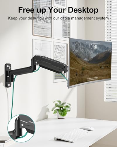 MOUNT PRO Single Monitor Wall Mount 13-32 Inches VESA 75x75 100x100 Black