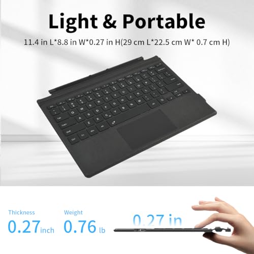Sooguard 12.3" Surface Pro Wireless Bluetooth Keyboard Model Number: Surface Pro Keyboard