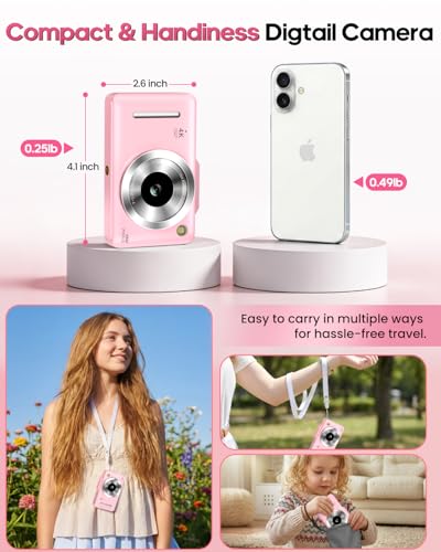 QUIOF 2.8inch F2 48MP 2160p CMOS Compact Digital Camera