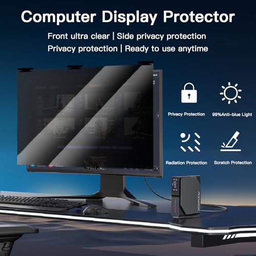 Halloive 21.5 Inch HH-21.5CXFG 16:9 Anti-Glare Computer Privacy Screen