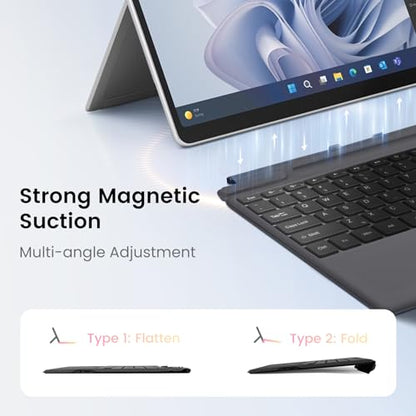 Sunnymark SF-1089A-C Black QWERTY Wireless Keyboard for Microsoft Surface Pro - Bluetooth - Battery Powered - Lightweight - Plastic Enclosure