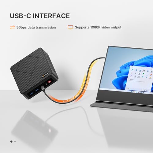 BOSGAME E4 Mini PC Ryzen 5 3550H 4K Triple Display Mini Computer
