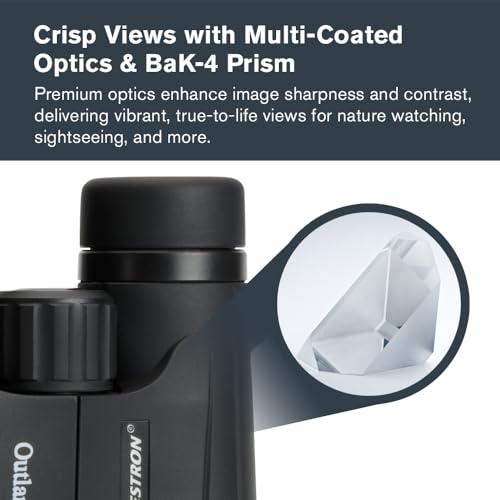 Celestron 42mm Outland X 71346 Binoculars 8x Magnification Roof Prism Waterproof