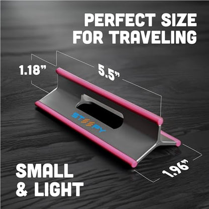 Steepy 5.5 x 1.96 x 1.18 inches Steepy Classic Adjustable Laptop Stand - Plastic - Portable - Midnight Matte - Universal Compatibility