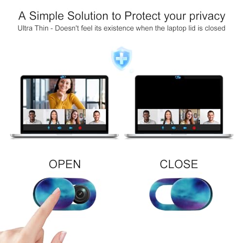 Cuxnoo 8-Count Webcam Cover Ultra Compact Privacy Slider Not Water Resistant Camera Privacy Cover