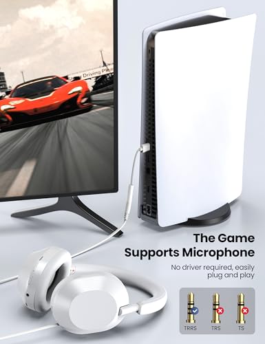 Fidioto USB 3.5mm Audio Jack Adapter USB-A 2 Ports