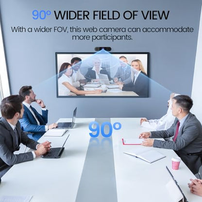 EMEET C960 1080P Webcam with Dual Microphones, USB Connectivity, Ultra Compact Design, Black
