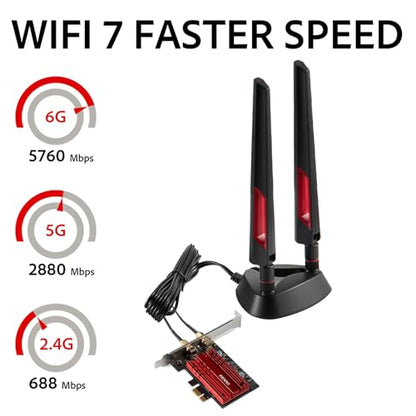 Eifagur 9dBi WiFi 7 Antenna RP-SMA Connector 50 Ohms Radio