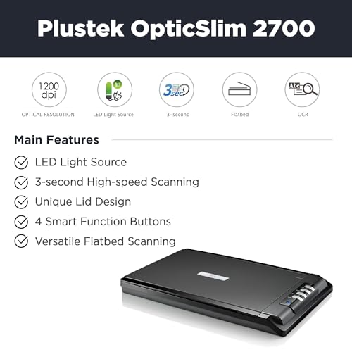 Plustek 2700 Flatbed Scanner 1200 dpi USB