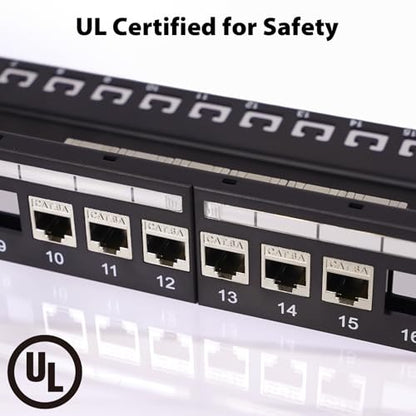Cyberguys! 90° Shielded CAT 6A Keystone Jacks 6-Pack, Die-Cast Metal Housing, 10Gbps High-Speed, ULCertified