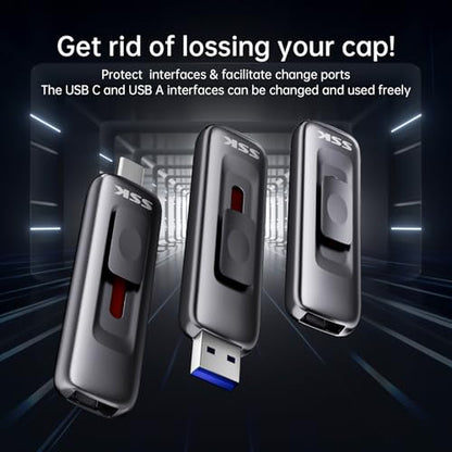 SSK 128GB SD304 USB 3.2 External Solid State Drive