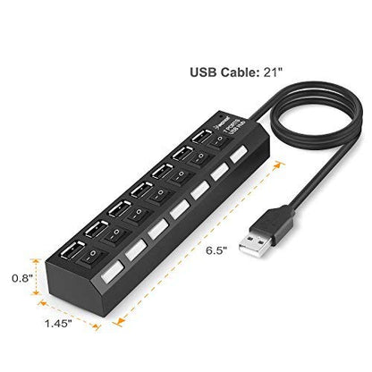 Parts Express 7-Port USB 2.0 Hub Model 689421