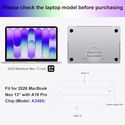 ProElife 2-Pack Screen Protectors 13 inch A3404 Anti-Glare Matte