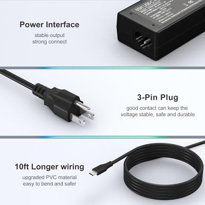 Dzytnsy 65W USB Type C Laptop Charger Model DZ65200325