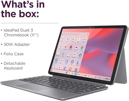 Lenovo Chromebook Duet 11" 1920 x 1200 Touchscreen 8-Core MediaTek Kompanio 838 4GB 128GB Storage Convertible Laptop