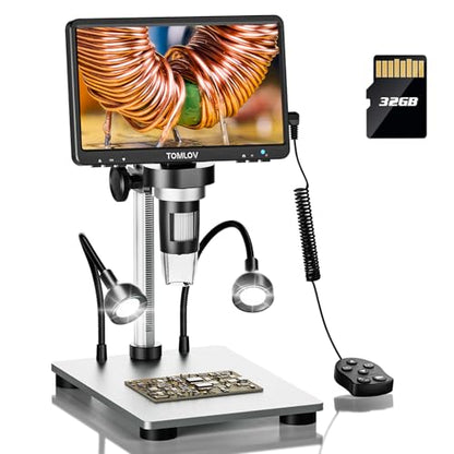 TOMLOV 7" DM9 1080P 1200X Digital Microscope