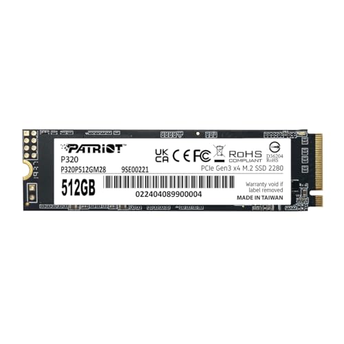 Patriot Memory 512GB P320P512GM28 NVMe SSD - M.2 2280 - Solid State Drive