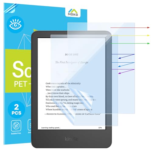 MoKo 6 Inch Kindle 11th Generation 2024/2022 Screen Protector PET Protective Film Anti Blue Light