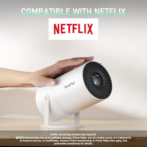 XuanPad 5.2" x 4.7" x 7.28" X3 1920x1080 15000 Lumen LCD Portable Projector
