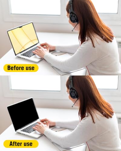 F FORITO 13.6 Inch A3449 A3240 A3113 A2681 Anti Blue Light Removable Privacy Screen Protector