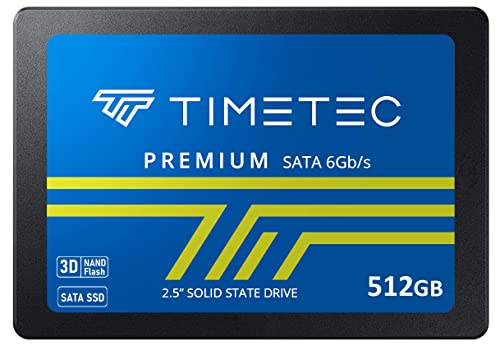 Timetec 512GB Solid State Drive SATA III 2.5 Inch Internal Hard Disk