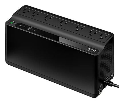 APC BE600M1 Uninterruptible Power Supply UPS 600VA 330W 120V 60Hz Compact