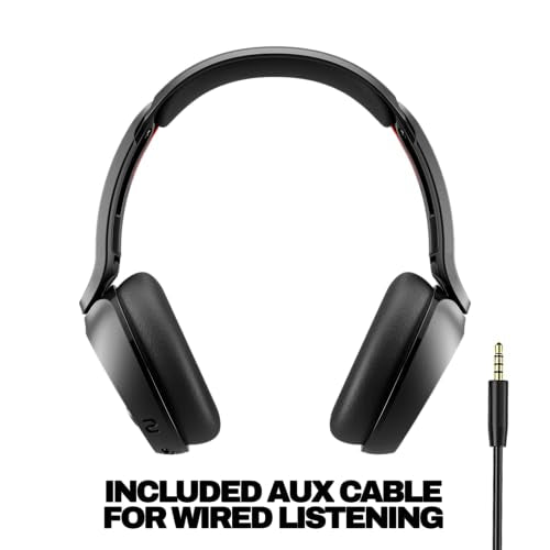 Skullcandy Icon 180 S5IEW-T740 Wireless Headphones, Bluetooth 5.3, True Black