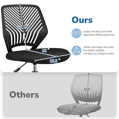 Yaheetech 20x22x36.5 Office Chair YT-0010368102 Adjustable Ergonomic Rolling