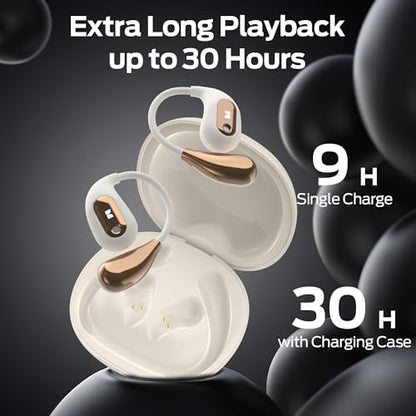 Monster E29WH Open Ear Headphones Bluetooth 5.4, Dynamic Driver, 20Hz - 20,000Hz Frequency Range