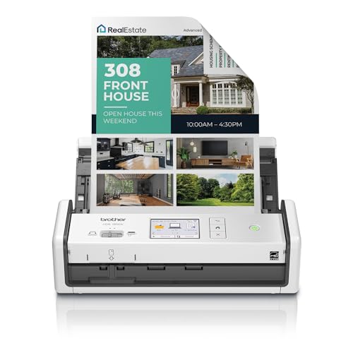 Brother ADS-1800W Document Scanner | 600dpi | USB and Wi-Fi Connection