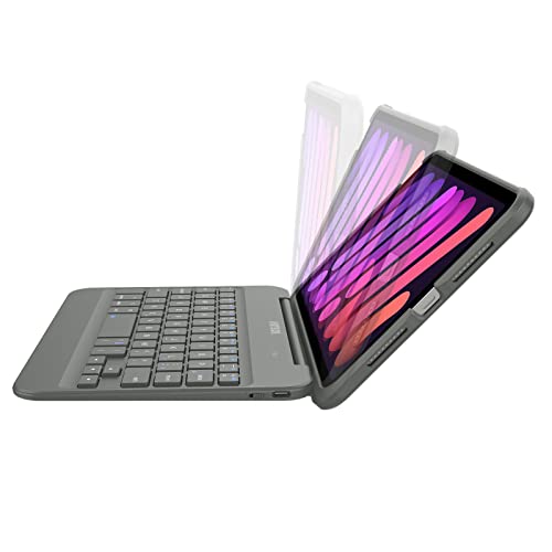 Arteck 8" x 5.9" A17 Pro iPad Mini Keyboard Case Bluetooth Rechargeable QWERTY