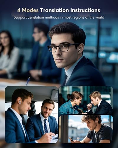 EUQQ YYK-Q10 AI Wireless Earbuds Active Noise Cancellation Bluetooth 5.4 Multi-Language Translation