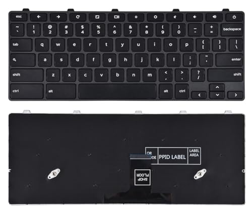 KBRPARTS Keyboard for Dell Chromebook 11 3100 3110 5190 US Layout P/N: 0H06WJ 0RFXCF 00D2DT