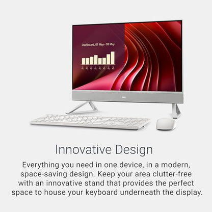 Dell EC24250 AIO 23.8" 1920x1080 Touchscreen All-in-One PC Intel Core i5 12th Gen 16GB DDR5 512GB SSD White