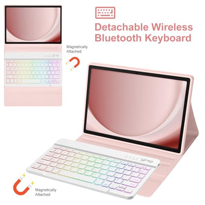 TaIYanG Backlit Keyboard Case for Samsung Galaxy Tab A11 Plus/A9 Plus Models 11 Inch Bluetooth Ergonomic Water-Resistant