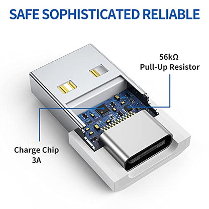 QianLink USB C Female to USB A Male Adapter 4 Count