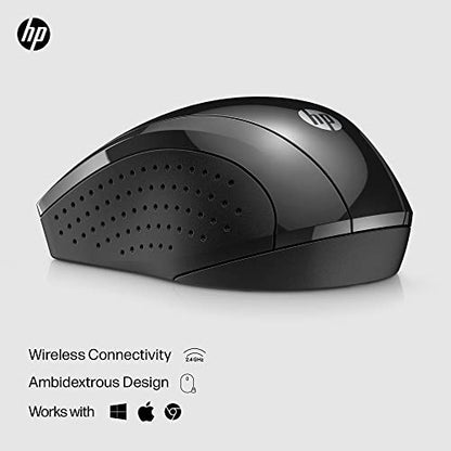 HP X3000 G3 Wireless Mouse - Black, 2.4GHz USB Receiver, 1600 DPI, 15-Month Battery Life