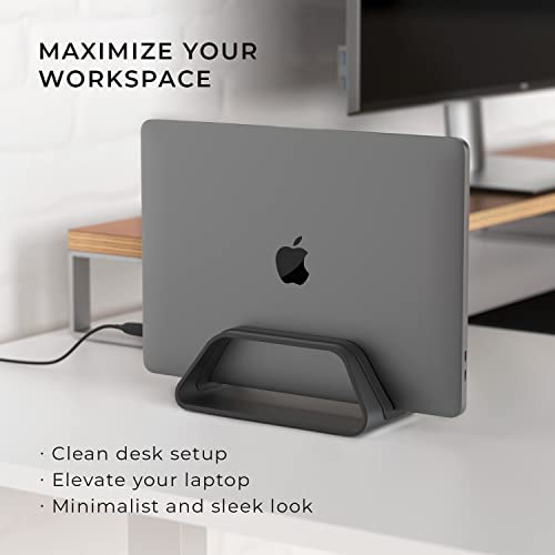 HumanCentric Stand Alone Laptop Stand Model 401-1024-B Title 3.94 x 8.11 x 3.03 inches Aluminum Black