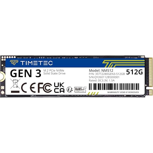 Timetec 512GB MK03-512GB-M2 M.2 2280 PCIe NVMe SSD