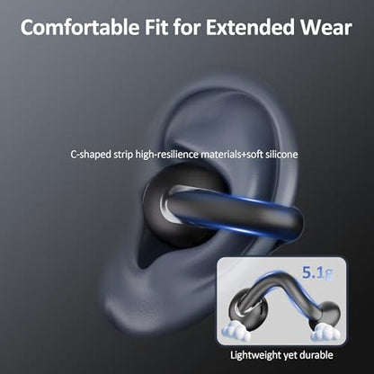 IAMJOY 2.6 x 2 x 1.2 in CT28 AI Language Translation Earbuds for Educational Use