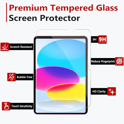 BERSEM 10.9 Inches iPad (11th / 10th Gen) Tempered Glass Screen Protector
