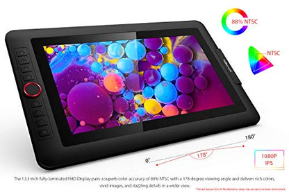 XP-PEN 13.3 Pro Artist Graphics Tablet Display 1920x1080 Portable LED Graphics Tablet