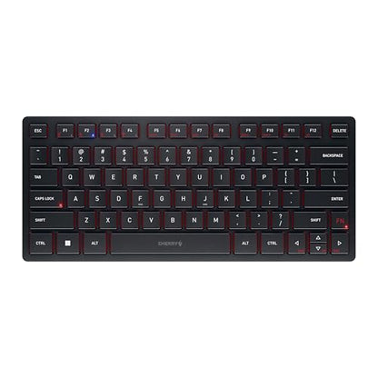 Cherry KW 9200 MINI Compact Wireless Multi-Device Keyboard Wireless and Wired Connections