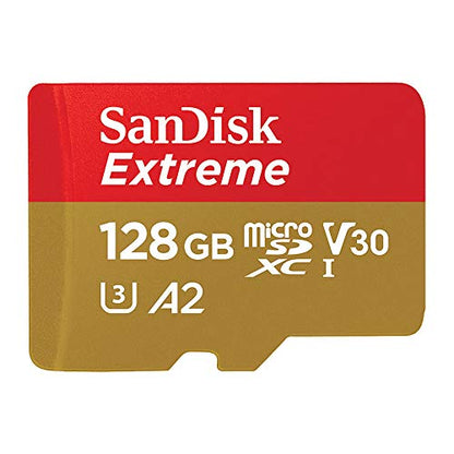 SanDisk 128GB Extreme microSDXC UHS-I Card with Adapter - 160MB/s